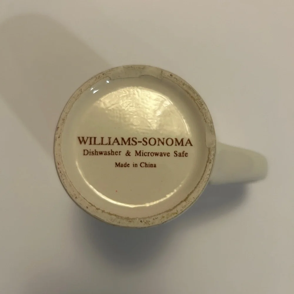 Williams Sonoma Cream Espresso Mug
